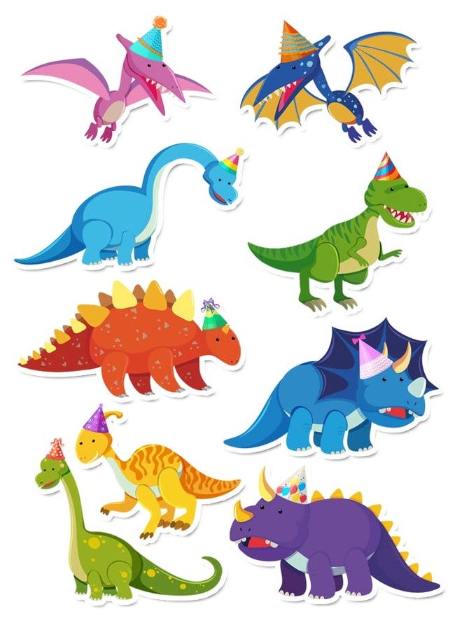 Klassik Pack of 20 Dinosaur theme Birthday Cup Cake Toppers | Dinosaur Theme Table Decoration Cake Toppers - Image 2